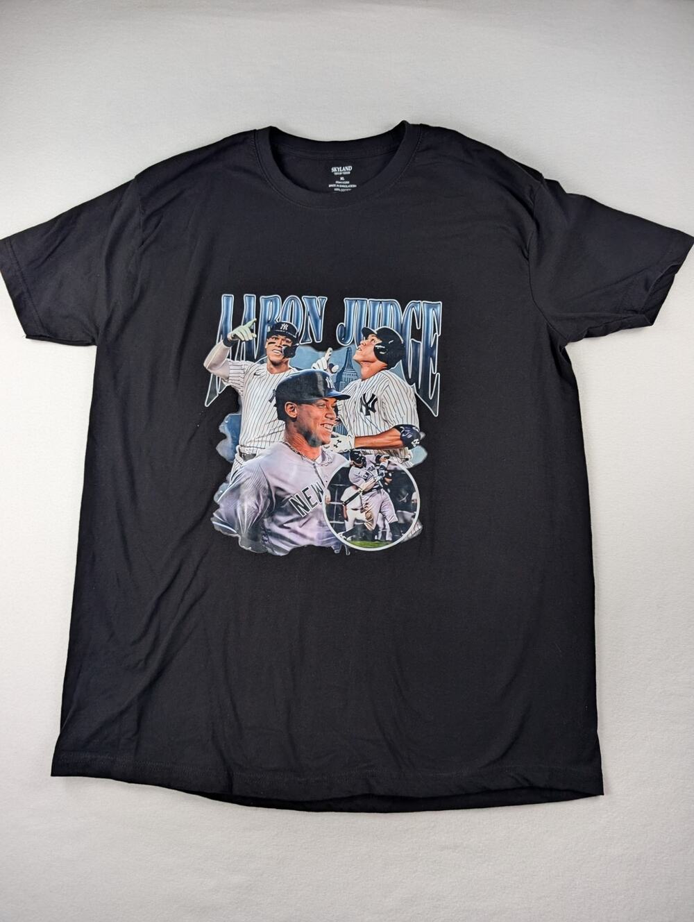 Aaron Judge New York Yankees Graphic Tee Black XL MLB Baseball Shirt